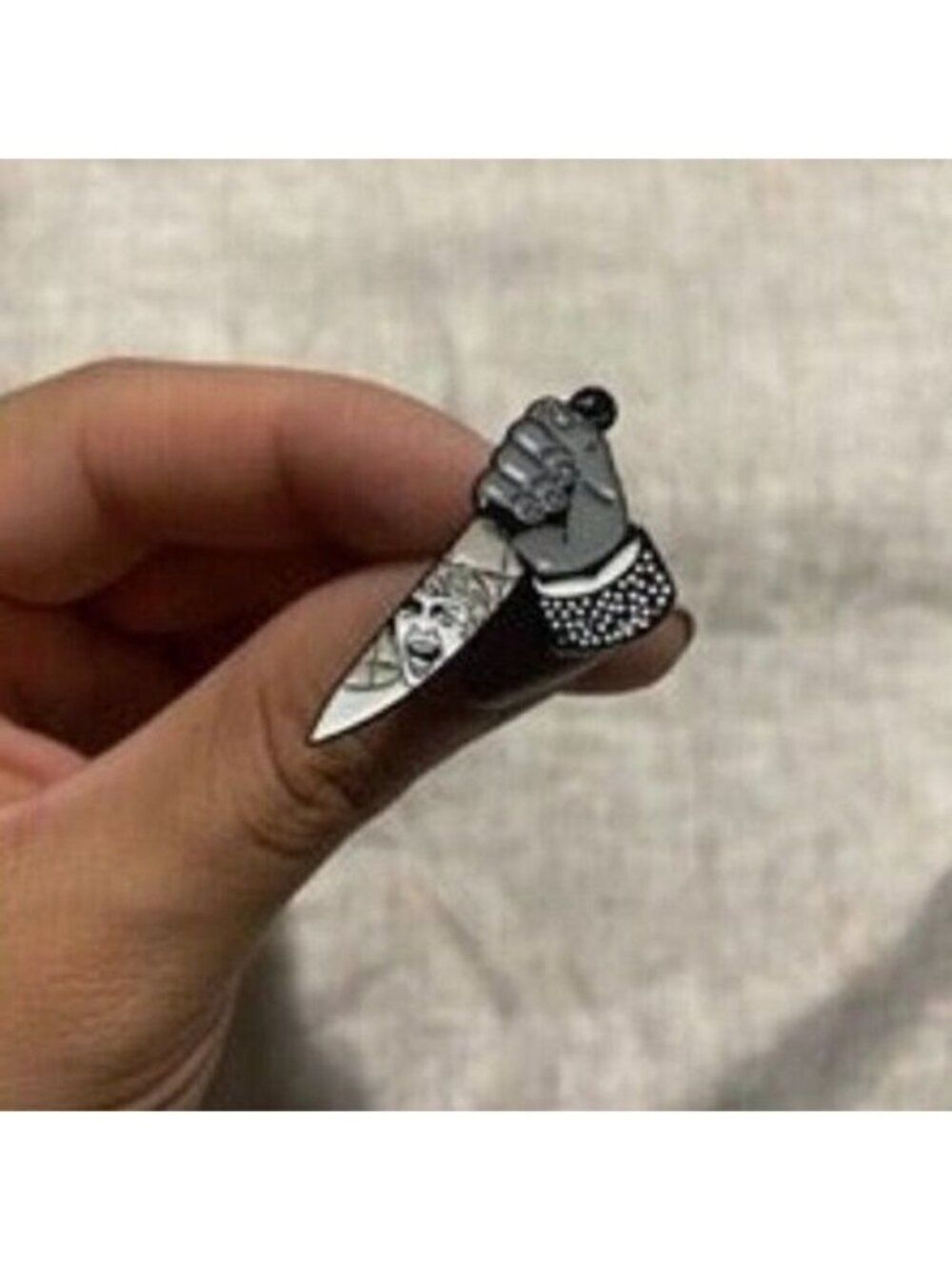 3/20 Psycho Knife Enamel Pin